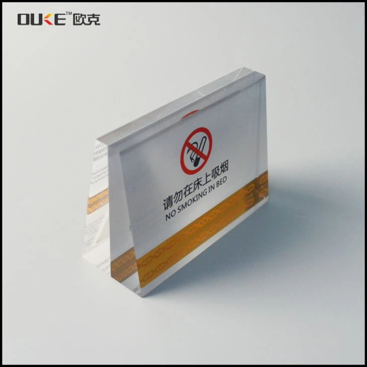 Eco-friendly Clear Acrylic Directional Signs