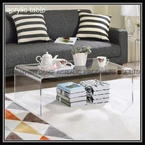 Taula de cafè de plexiglàs acrílic taula acrílic transparent