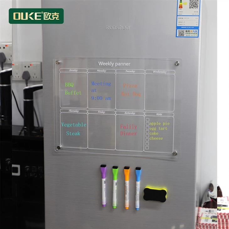 Magnetic Acrylic Calendar For Fridge
